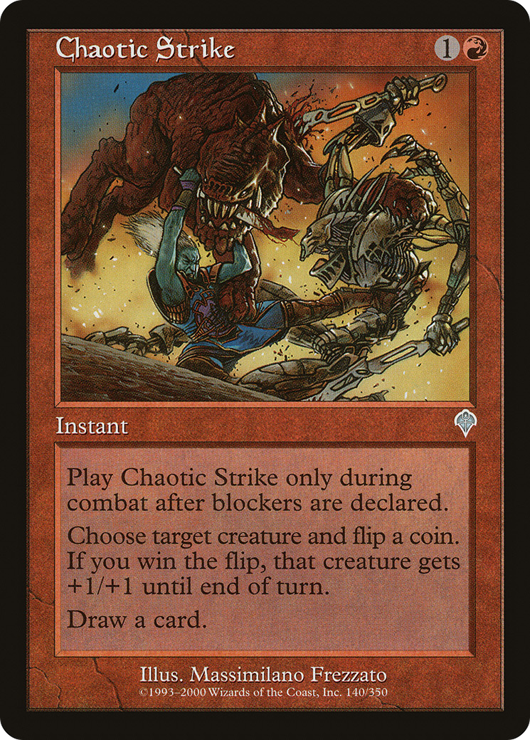 Chaotic Strike (INV-140) [Invasion] Foil MTG Single Wizards of the Coast