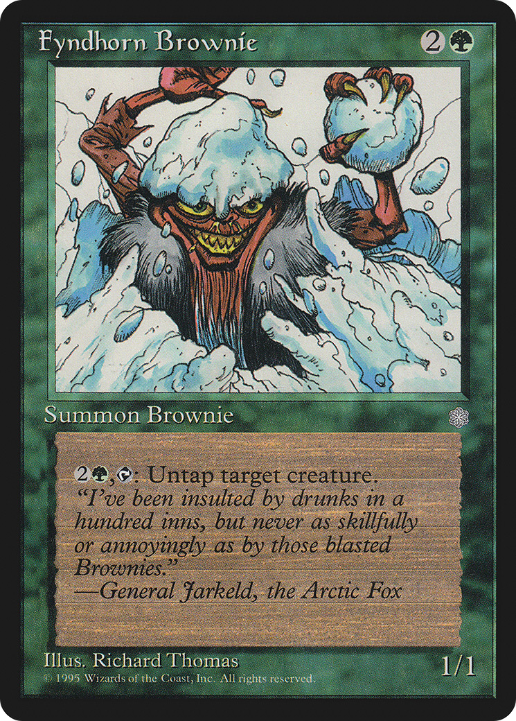 Fyndhorn Brownie [Ice Age] MTG Single Magic: The Gathering
