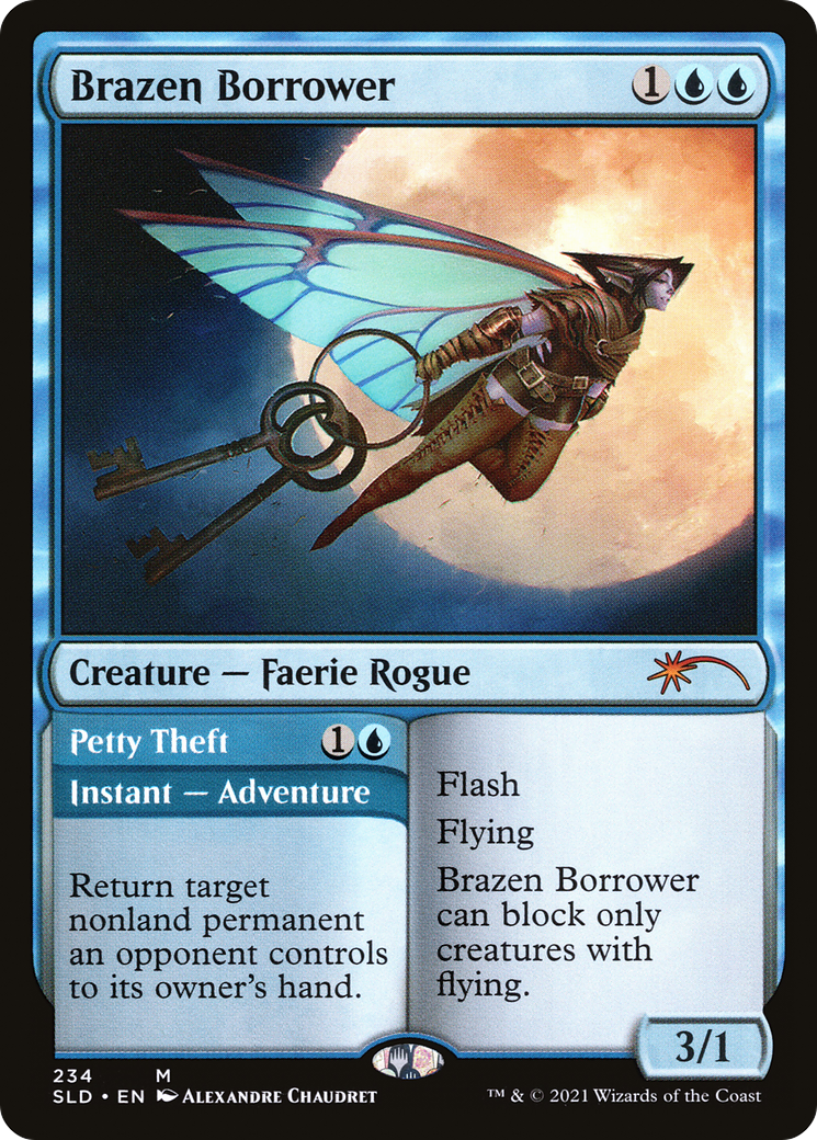Brazen Borrower (SLD-234) [Secret Lair] Drop MTG Single Wizards of the Coast