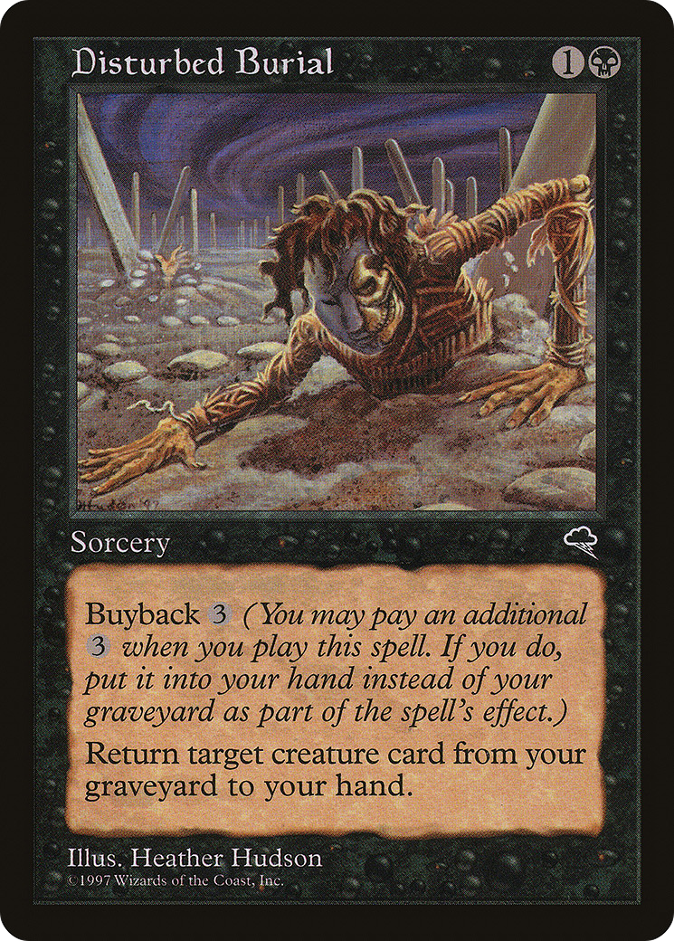 Disturbed Burial (TMP-129) [Tempest] MTG Single Wizards of the Coast