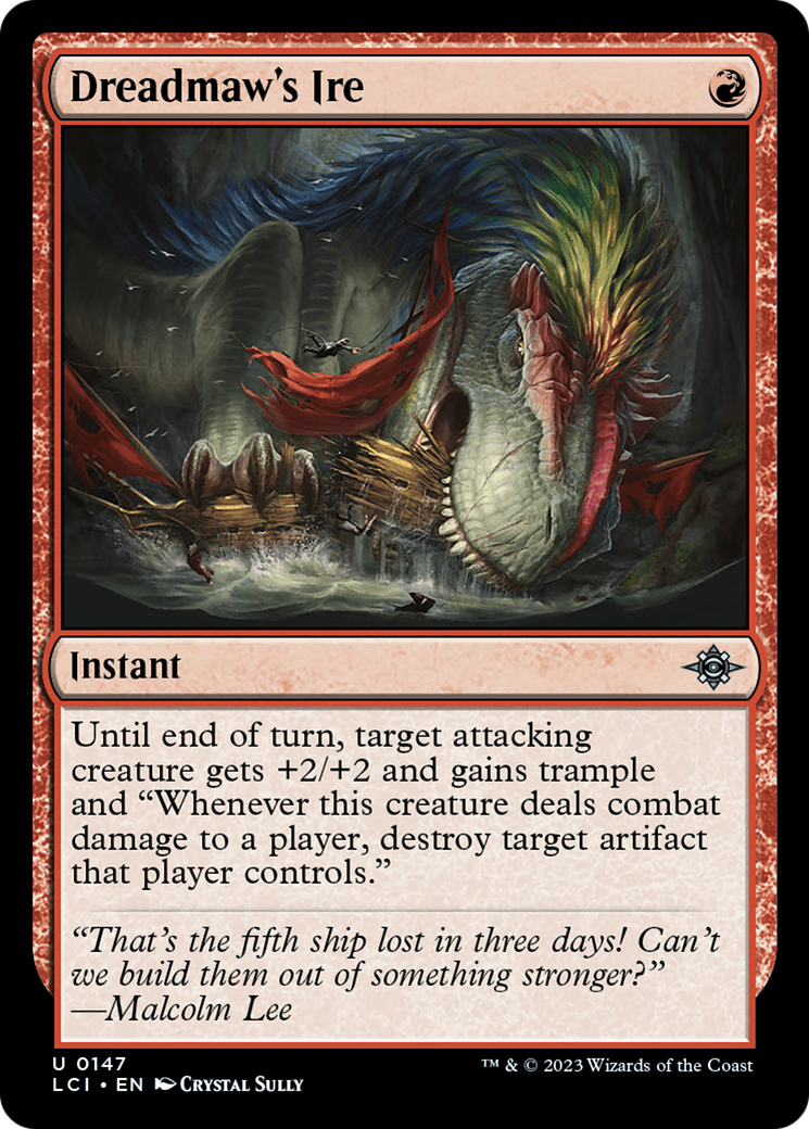 Dreadmaw's Ire (LCI-147) [The Lost Caverns of Ixalan] Foil MTG Single Wizards of the Coast