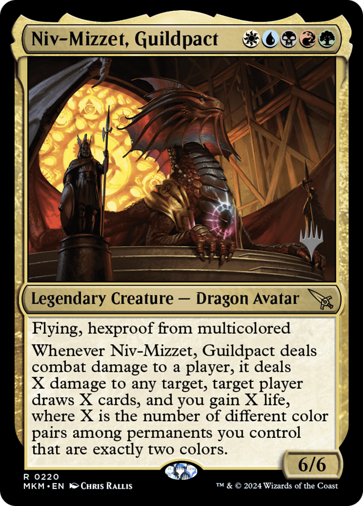 Niv-Mizzet, Guildpact (PPMKM-220) [Murders at Karlov Manor Promos] Foil MTG Single Wizards of the Coast