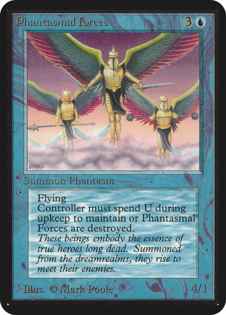 Phantasmal Forces [Alpha Edition] MTG Single Magic: The Gathering