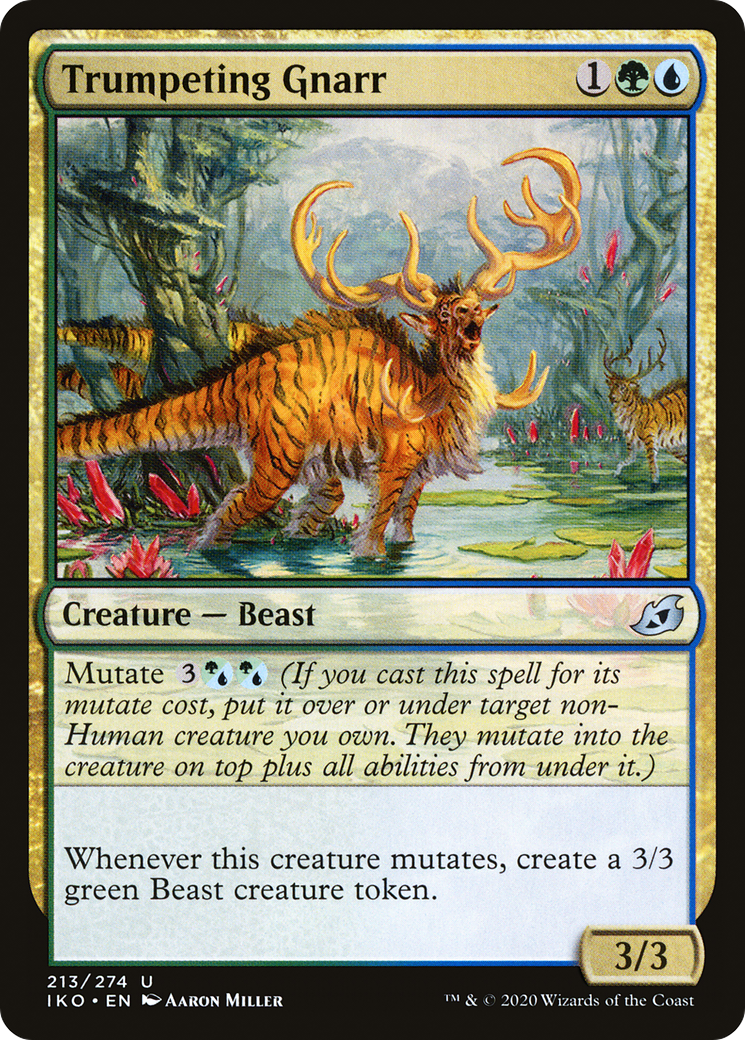 Trumpeting Gnarr (IKO-213) [Ikoria: Lair of Behemoths] Foil MTG Single Wizards of the Coast