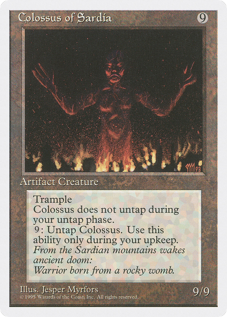 Colossus of Sardia (4ED-308) [Fourth Edition] MTG Single Wizards of the Coast