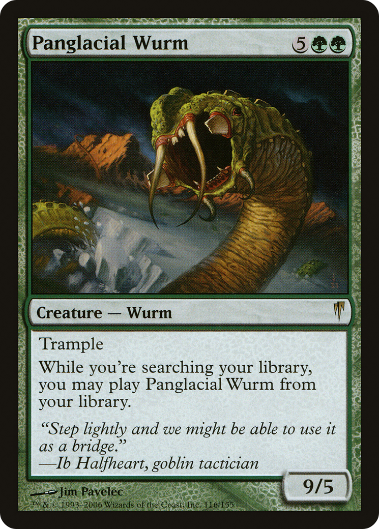 Panglacial Wurm (CSP-116) [Coldsnap] Foil MTG Single Wizards of the Coast