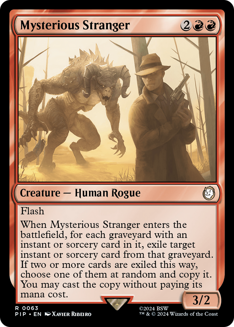 Mysterious Stranger (PIP-063) [Fallout] MTG Single Wizards of the Coast