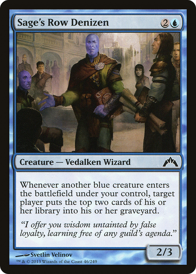 Sage's Row Denizen (GTC-046) [Gatecrash] MTG Single Wizards of the Coast
