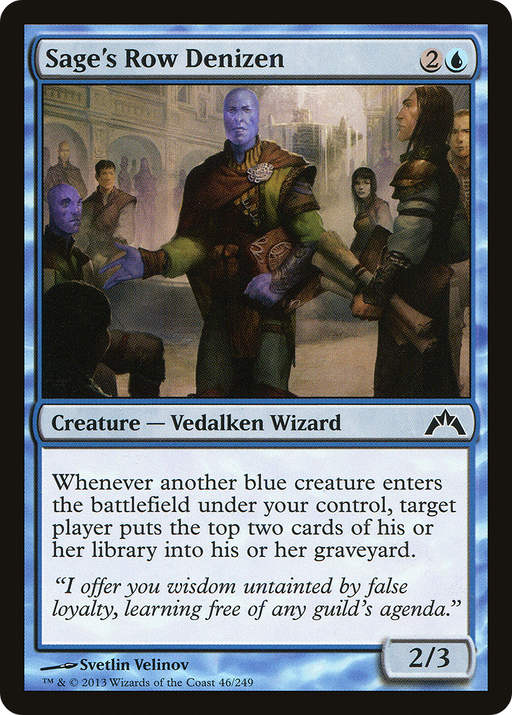 Sage's Row Denizen (GTC-046) [Gatecrash] MTG Single Wizards of the Coast