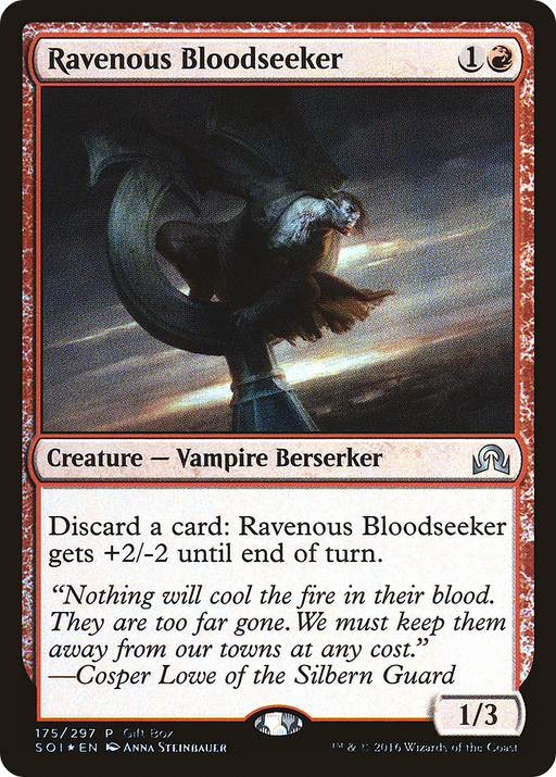 Ravenous Bloodseeker (GBP-175) [Shadows over Innistrad Promos] Foil MTG Single Wizards of the Coast