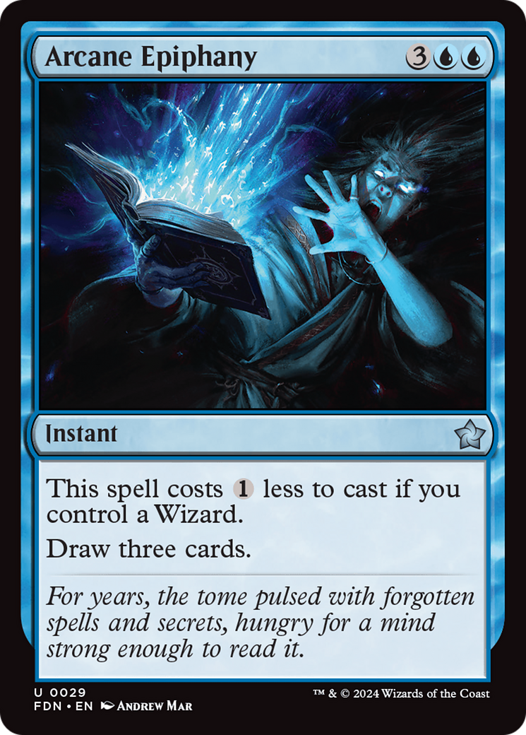 Arcane Epiphany (FDN-029) [Foundations] MTG Single Wizards of the Coast