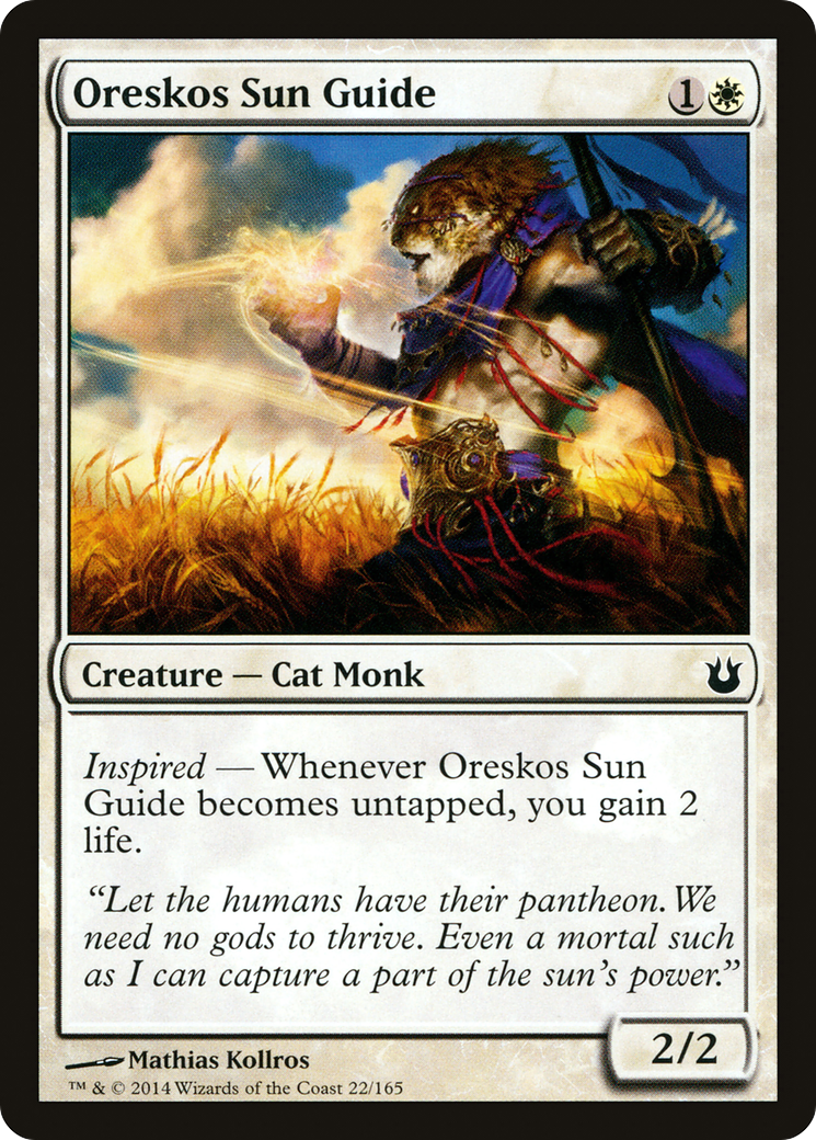 Oreskos Sun Guide (BNG-022) [Born of the Gods] MTG Single Wizards of the Coast