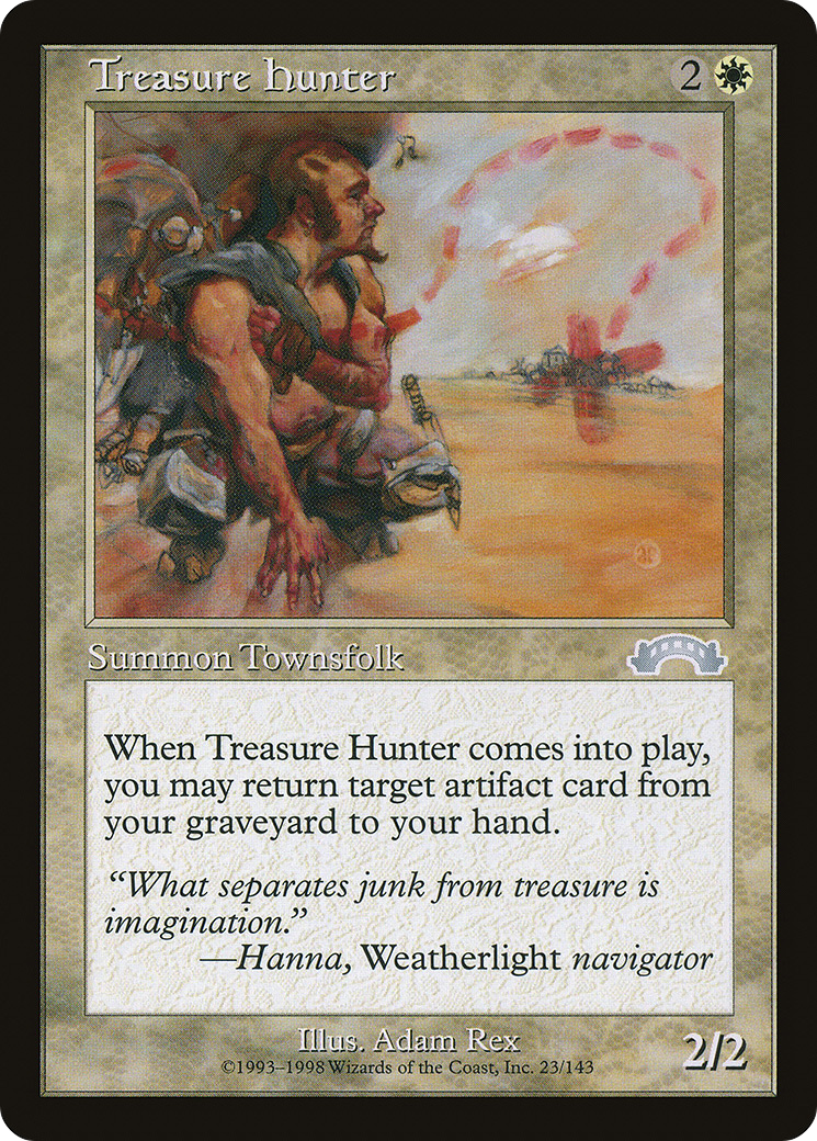 Treasure Hunter [Exodus] MTG Single Magic: The Gathering   