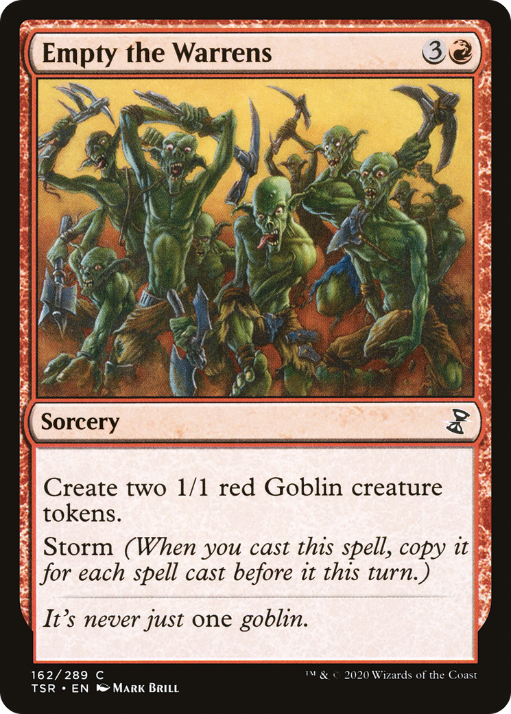 Empty the Warrens (TSR-162) [Time Spiral Remastered] Foil MTG Single Wizards of the Coast
