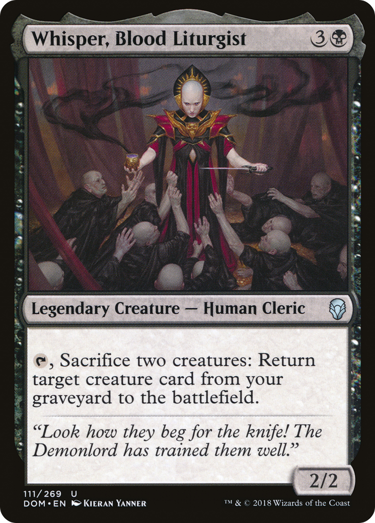 Whisper, Blood Liturgist (DOM-111) [Dominaria] MTG Single Wizards of the Coast