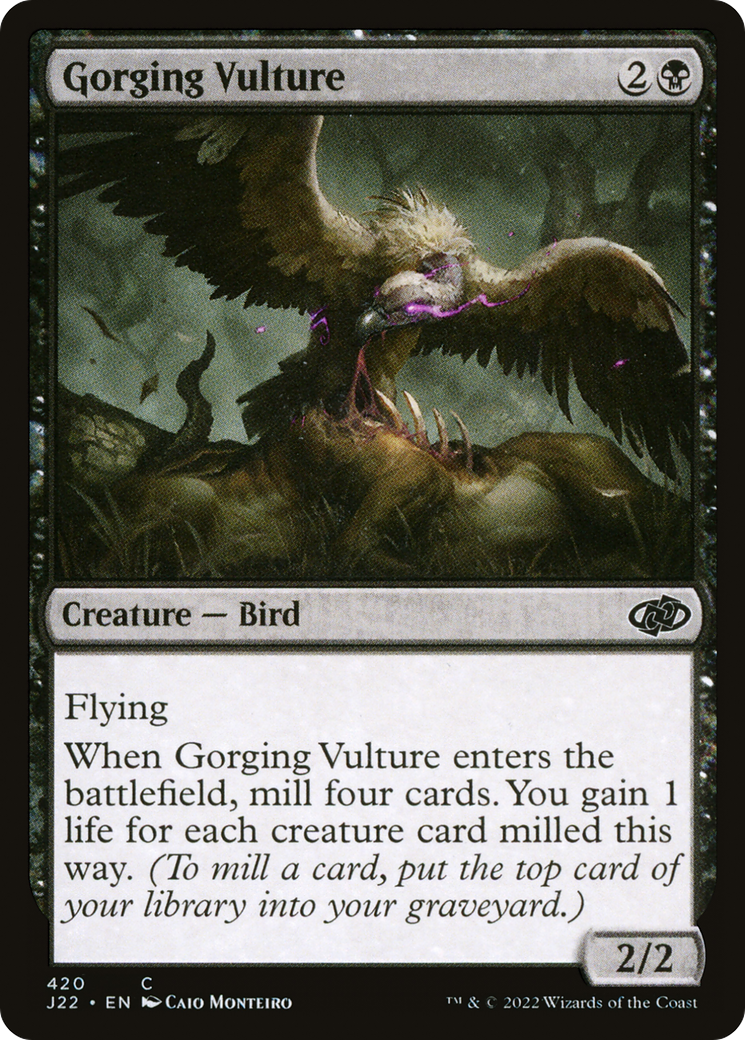 Gorging Vulture (J22-420) [Jumpstart 2022] MTG Single Wizards of the Coast