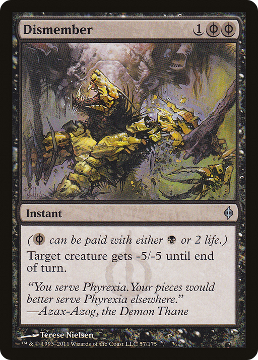 Dismember (NPH-057) [New Phyrexia] MTG Single Wizards of the Coast
