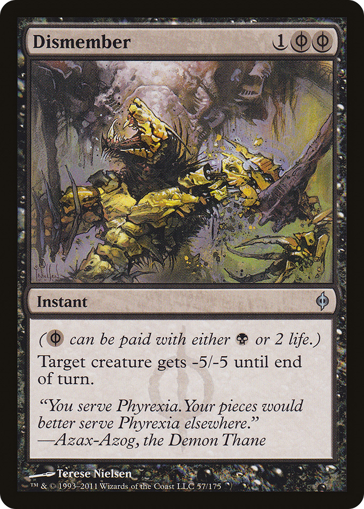 Dismember (NPH-057) [New Phyrexia] Foil MTG Single Wizards of the Coast