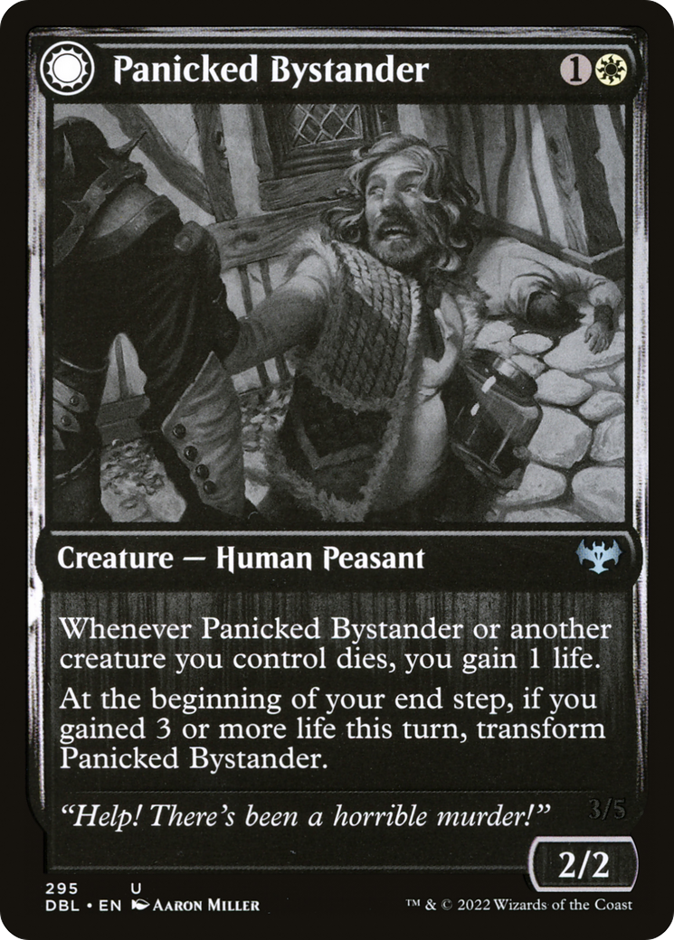 Panicked Bystander (DBL-295) [Innistrad: Double Feature] Foil MTG Single Wizards of the Coast