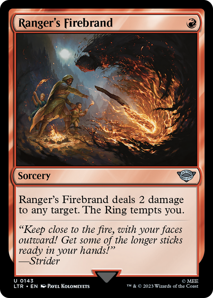 Ranger's Firebrand (LTR-143) [The Lord of the Rings: Tales of Middle-earth] MTG Single Wizards of the Coast