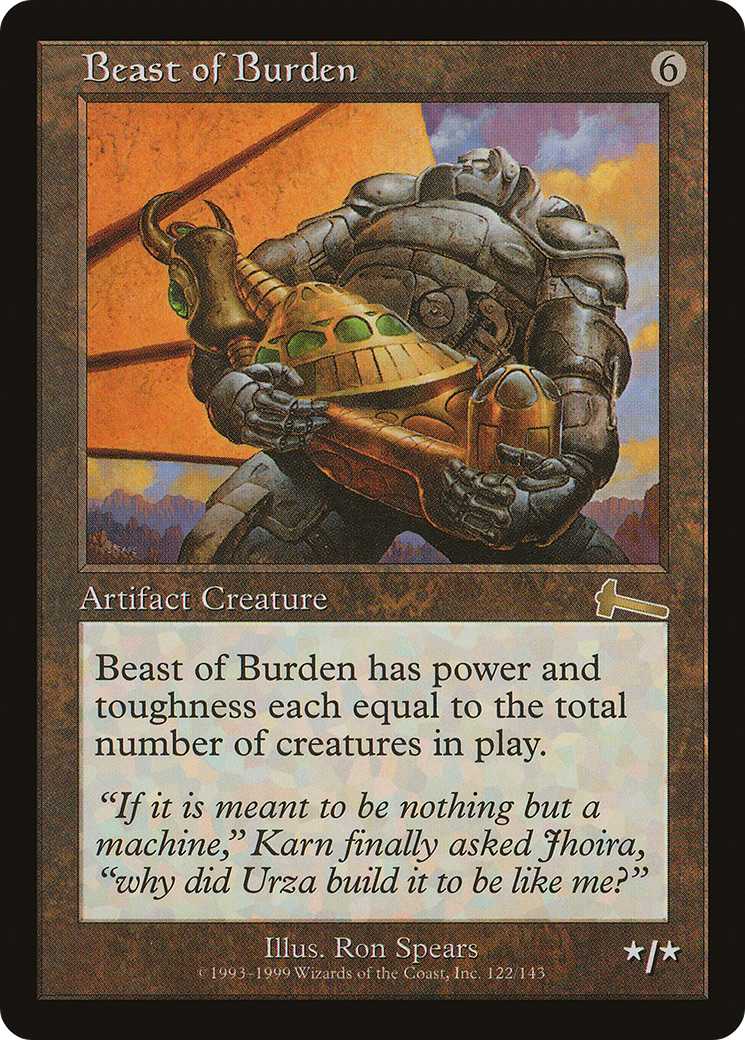 Beast of Burden [Urza's Legacy] MTG Single Magic: The Gathering