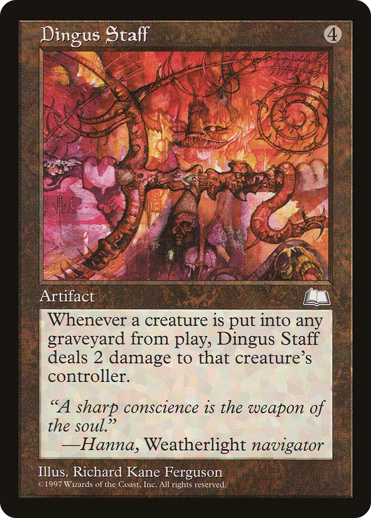 Dingus Staff [Weatherlight] MTG Single Magic: The Gathering