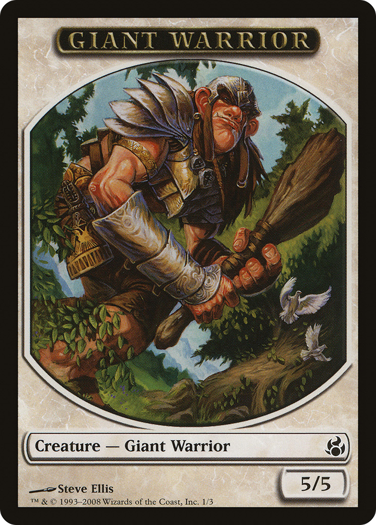 Giant Warrior Token [Morningtide Tokens] MTG Single Magic: The Gathering   