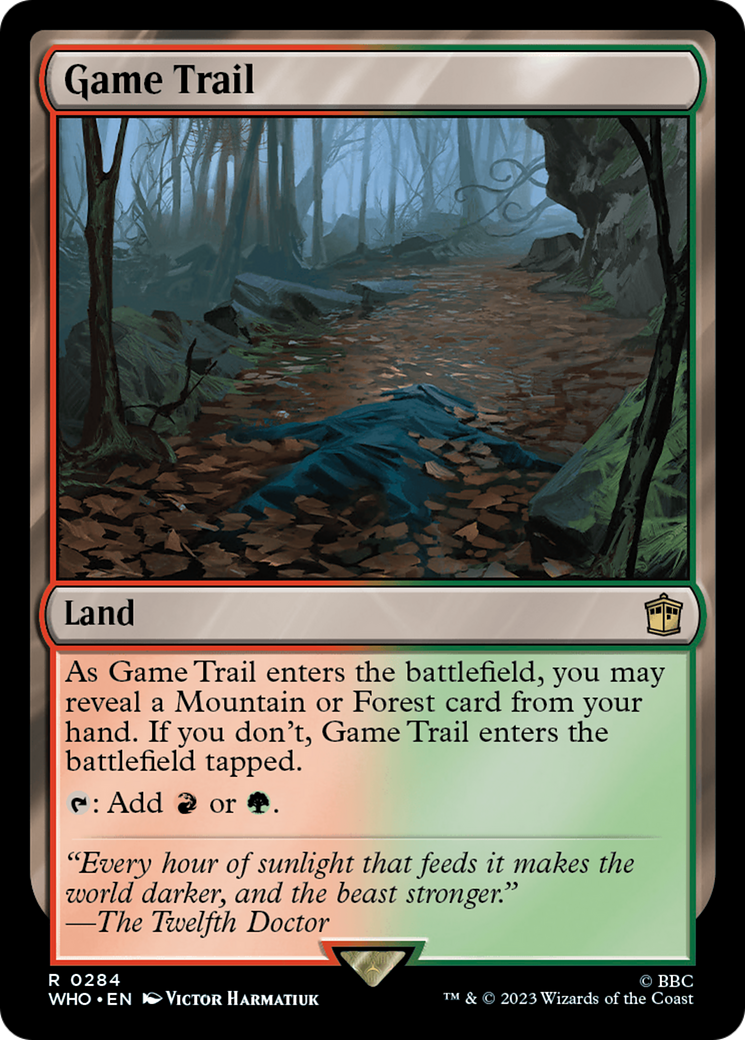 Game Trail (WHO-284) [Doctor Who] Foil MTG Single Wizards of the Coast