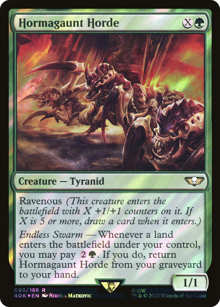 Hormagaunt Horde (40K-93★) [Warhammer 40,000 Commander] Foil MTG Single Wizards of the Coast