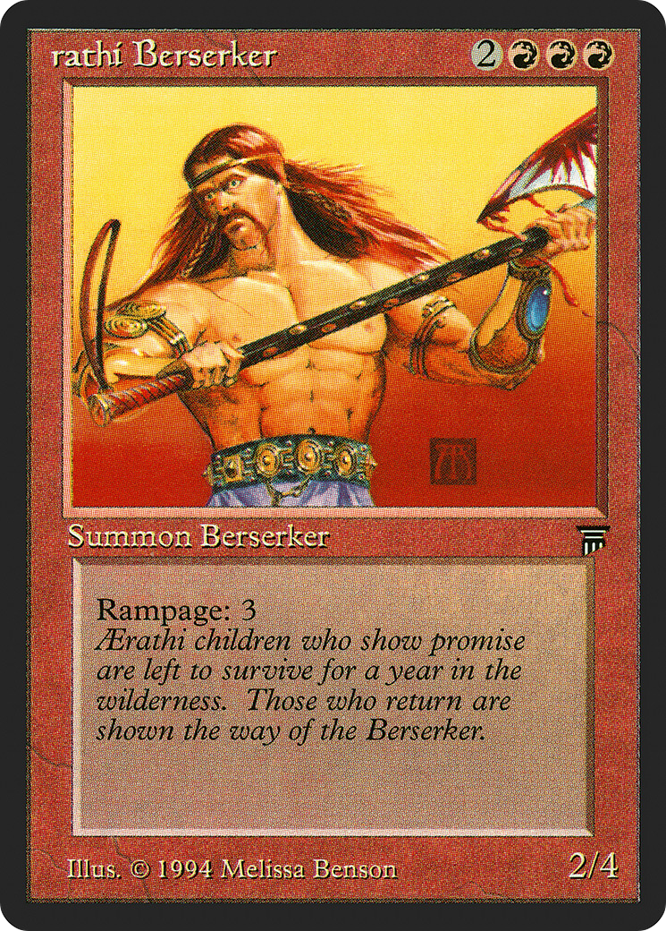 Aerathi Berserker (LEG-131) [Oldschool] Legends MTG Single Wizards of the Coast