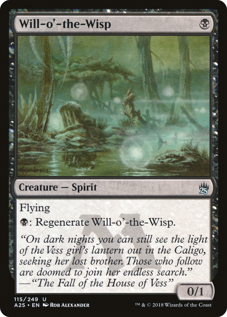 Will-o'-the-Wisp (A25-115) [Masters 25] MTG Single Wizards of the Coast