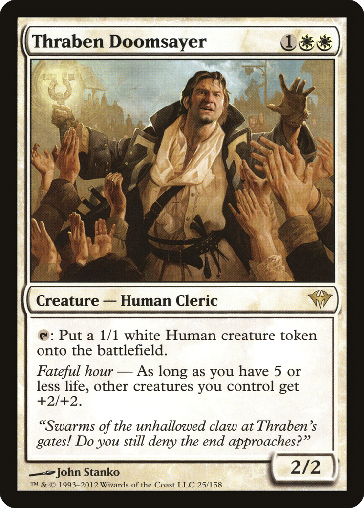 Thraben Doomsayer (DKA-025) [Dark Ascension] MTG Single Wizards of the Coast