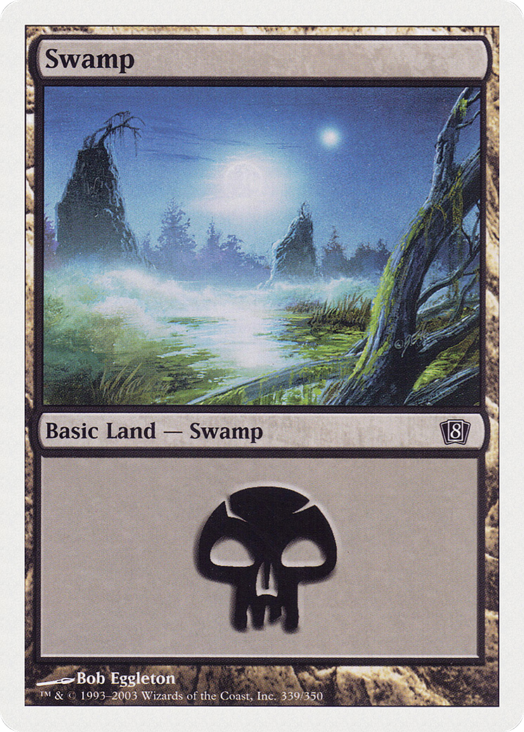 Swamp (339) (8ED-339) [8th Edition] Foil MTG Single Wizards of the Coast