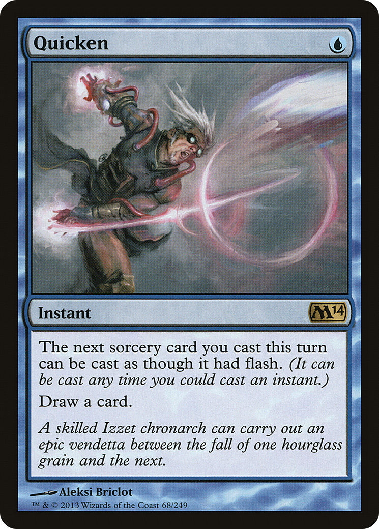 Quicken (M14-068) [Magic 2014] Foil MTG Single Wizards of the Coast
