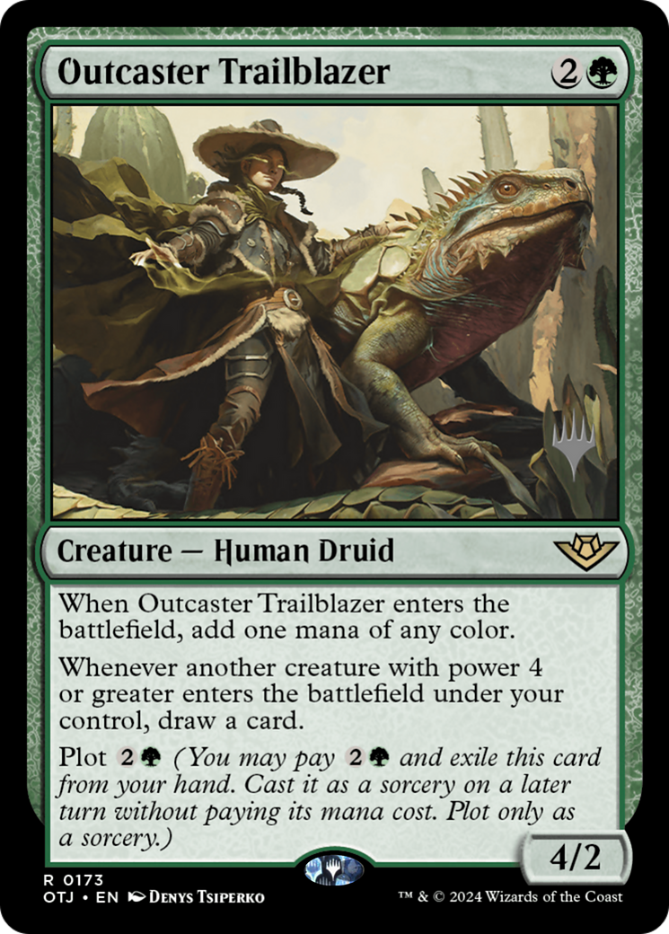 Outcaster Trailblazer (PPOTJ-173) [Outlaws of Thunder Junction Promos] Foil MTG Single Wizards of the Coast