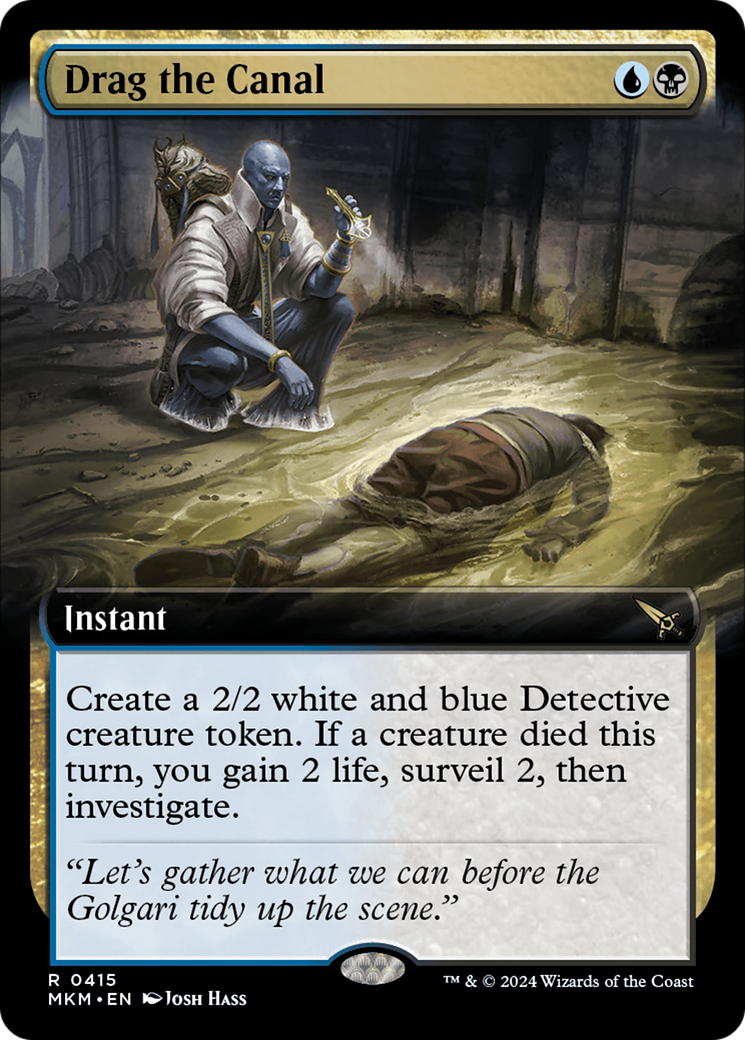 Drag the Canal (MKM-415) [Murders at Karlov Manor] (Extended Art) MTG Single Wizards of the Coast