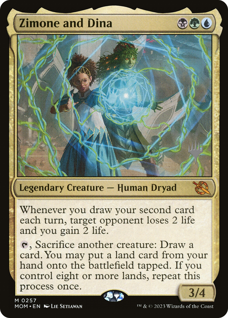 Zimone and Dina (PPMOM-257) [March of the Machine Promos] Foil MTG Single Wizards of the Coast