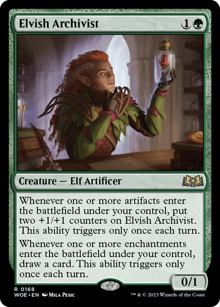 Elvish Archivist (WOE-168) [Wilds of Eldraine] MTG Single Wizards of the Coast