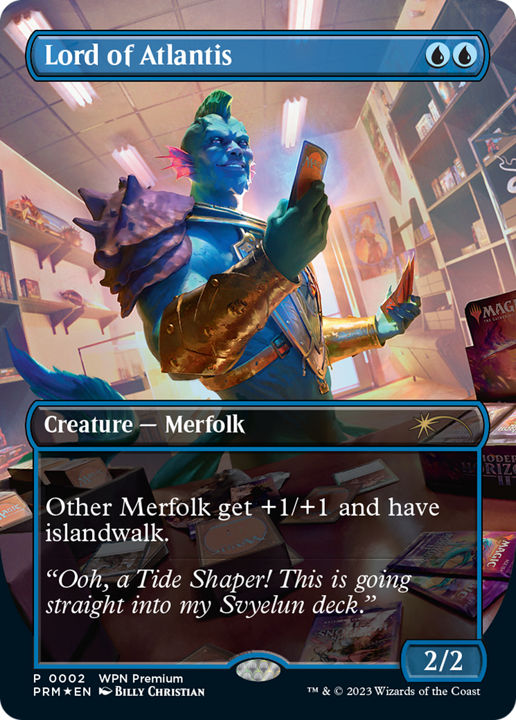 Lord of Atlantis (WPN-002) [Misc] Wizards Play Network 2024 (Borderless) Foil MTG Single Wizards of the Coast