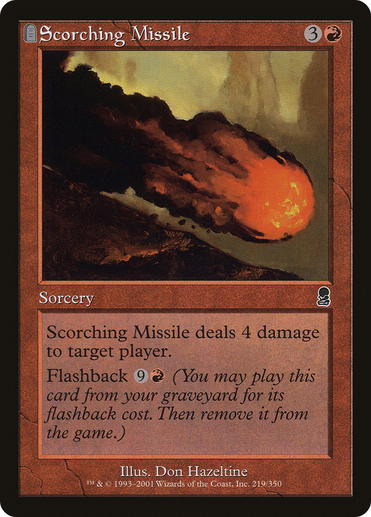 Scorching Missile (ODY-219) [Odyssey] MTG Single Wizards of the Coast
