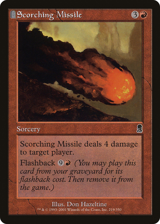 Scorching Missile (ODY-219) [Odyssey] MTG Single Wizards of the Coast