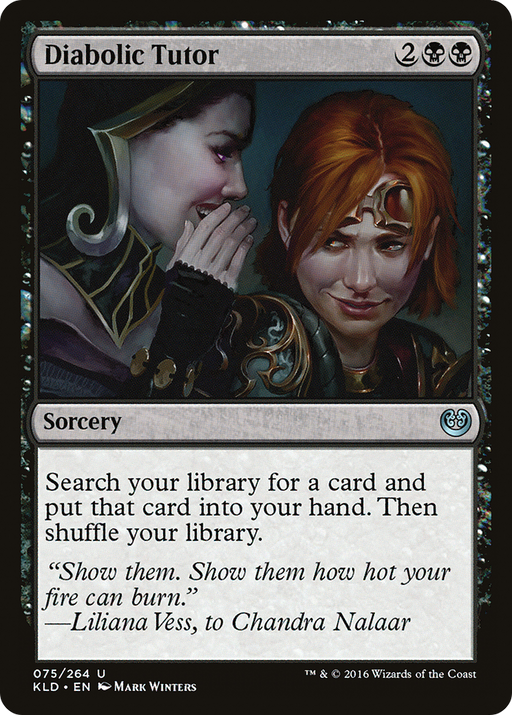Diabolic Tutor (KLD-075) [Kaladesh] MTG Single Wizards of the Coast