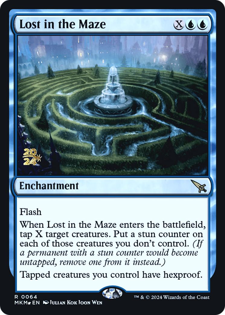 Lost in the Maze (PRE-064) [Murders at Karlov Manor Promos] Foil MTG Single Wizards of the Coast