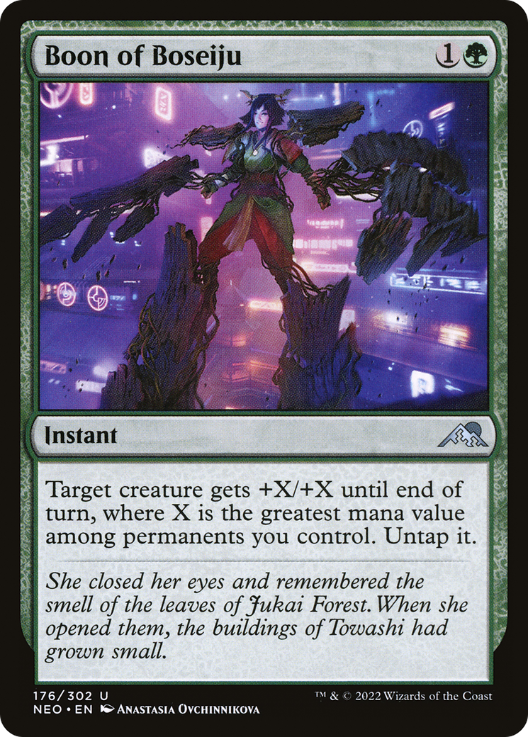 Boon of Boseiju (NEO-176) [Kamigawa: Neon Dynasty] Foil MTG Single Wizards of the Coast