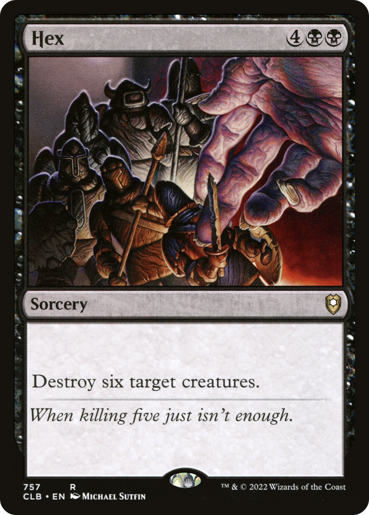 Hex (CLB-757) [Commander Legends: Battle for Baldur's Gate] MTG Single Wizards of the Coast