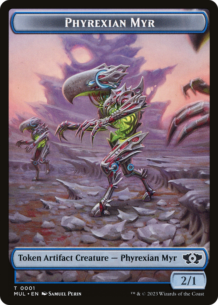 Phyrexian Myr // Phyrexian Hydra (11) Double-Sided Token [Tokens] March of the Machine Tokens MTG Single Magic: The Gathering