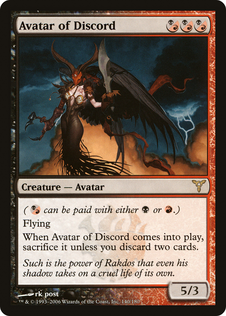 Avatar of Discord (DIS-140) [Dissension] MTG Single Wizards of the Coast