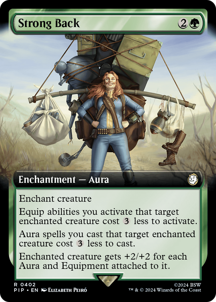Strong Back (PIP-402) [Fallout] (Extended Art) Foil MTG Single Wizards of the Coast