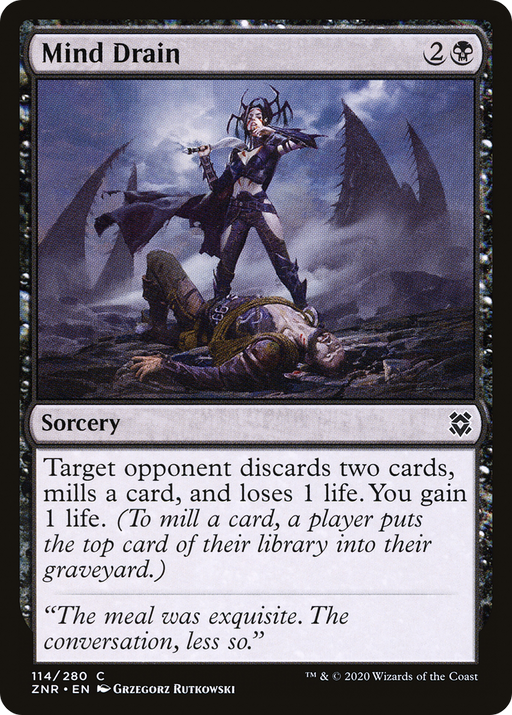Mind Drain (ZNR-114) [Zendikar Rising] MTG Single Wizards of the Coast
