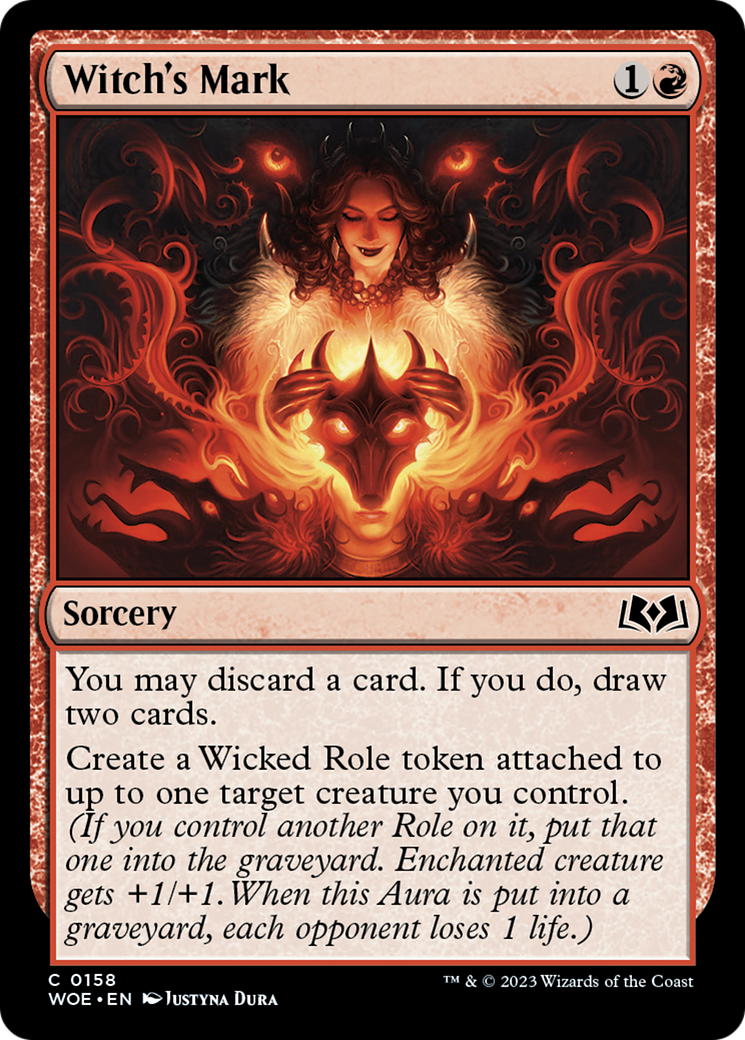 Witch's Mark (WOE-158) [Wilds of Eldraine] Foil MTG Single Wizards of the Coast